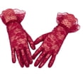 thumbnail image 2 of Women Lace Gloves Wedding Tea Party Elegant Short Novelty Floral Bridal Gloves for Wedding Opera Party, 2 of 5