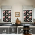 thumbnail image 2 of Country Floral Print Curtains 36 Inch Short - 3 Panel Vintage Farmhouse Set with Bohemian Botanicals, Rod Pocket Treatment, 2 of 2