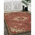 thumbnail image 3 of Ahgly Company Machine Washable Indoor Square Traditional Tomato Red Area Rugs, 6' Square, 3 of 7