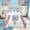 White Blue 02, variant on Feelyou Cute Baseball Bat Queen Comforter Set for Kids, Green Ice Cream Drip Comforter Sets Queen, Reversible, 3pcs, 1 Comforter and 2 Pillowcases