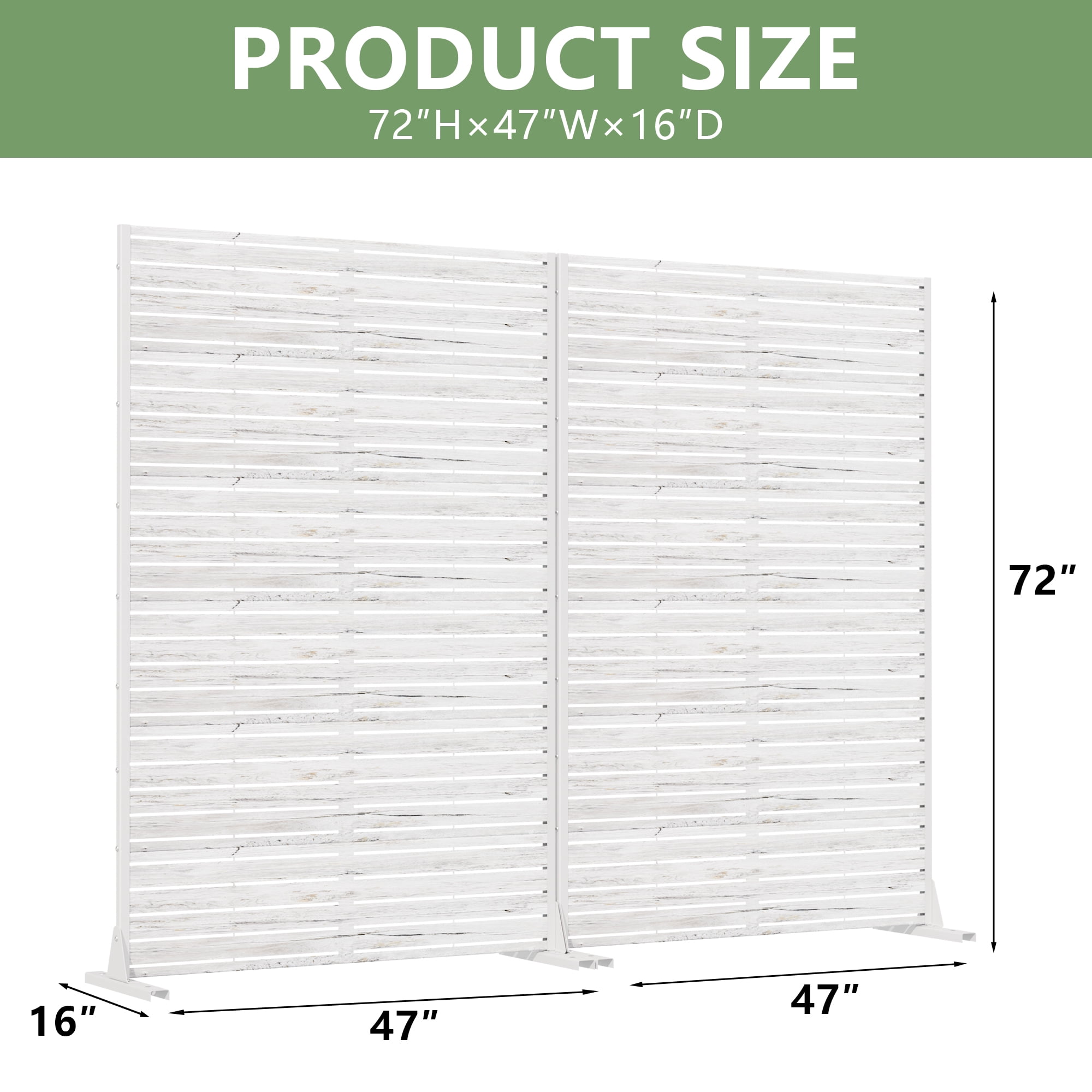 Outdoor Metal Privacy Screen Fence Panel