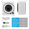 thumbnail image 2 of Gymax 13.2 lbs Electric Tumble Compact Laundry Dryer Stainless Steel Tub 1350 W, 2 of 10