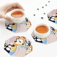 thumbnail image 7 of Lsque Bluey Pattern 4" Drink Coasters Set of 6, Leather Absorbent Coasters, Table Coaster Set Decorative Coffee Cup Coasters Housewarming Gift, 7 of 7