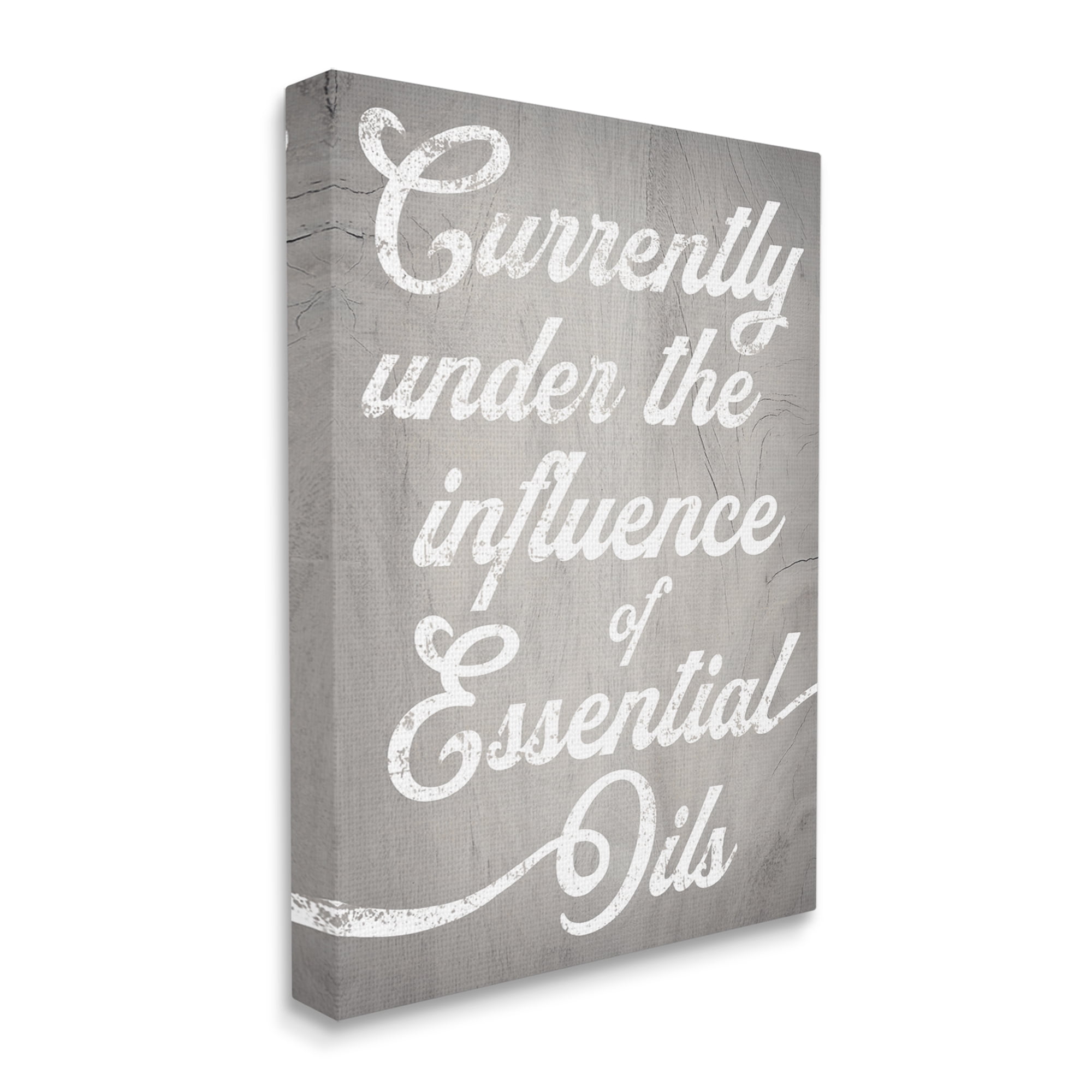 Stupell Industries Witty Essential Oils Humor Vintage Style Text Graphic Art Gallery Wrapped Canvas Print Wall Art, Design by Daphne Polselli
