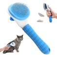 thumbnail image 5 of Cepillo de Perros Gato,Cepillos de Aseo para Mascotas para Perros y Gatos Removedor de Pelo con Flexible de Acero Inoxidable y Puntos de Goma, Shedding Tool para Gatos, Perros, Conejos (Blue) ShuxiuWang 9024715988782, 5 of 5