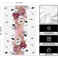 thumbnail image 6 of SM-XLHN Pink Ghost Polka Dot Pumpkin Happy Halloween Kitchen Towels Dish Towels, 18x26 Inch Farmhouse Bat Flower Decoration Hand Towels Set of 4, 6 of 6
