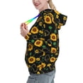 thumbnail image 2 of Sikiie Sunflowers3 Women's Casual Hoodies Long Sleeve Lightweight Pullover Tops Loose Sweatshirt-XX-Large, 2 of 7
