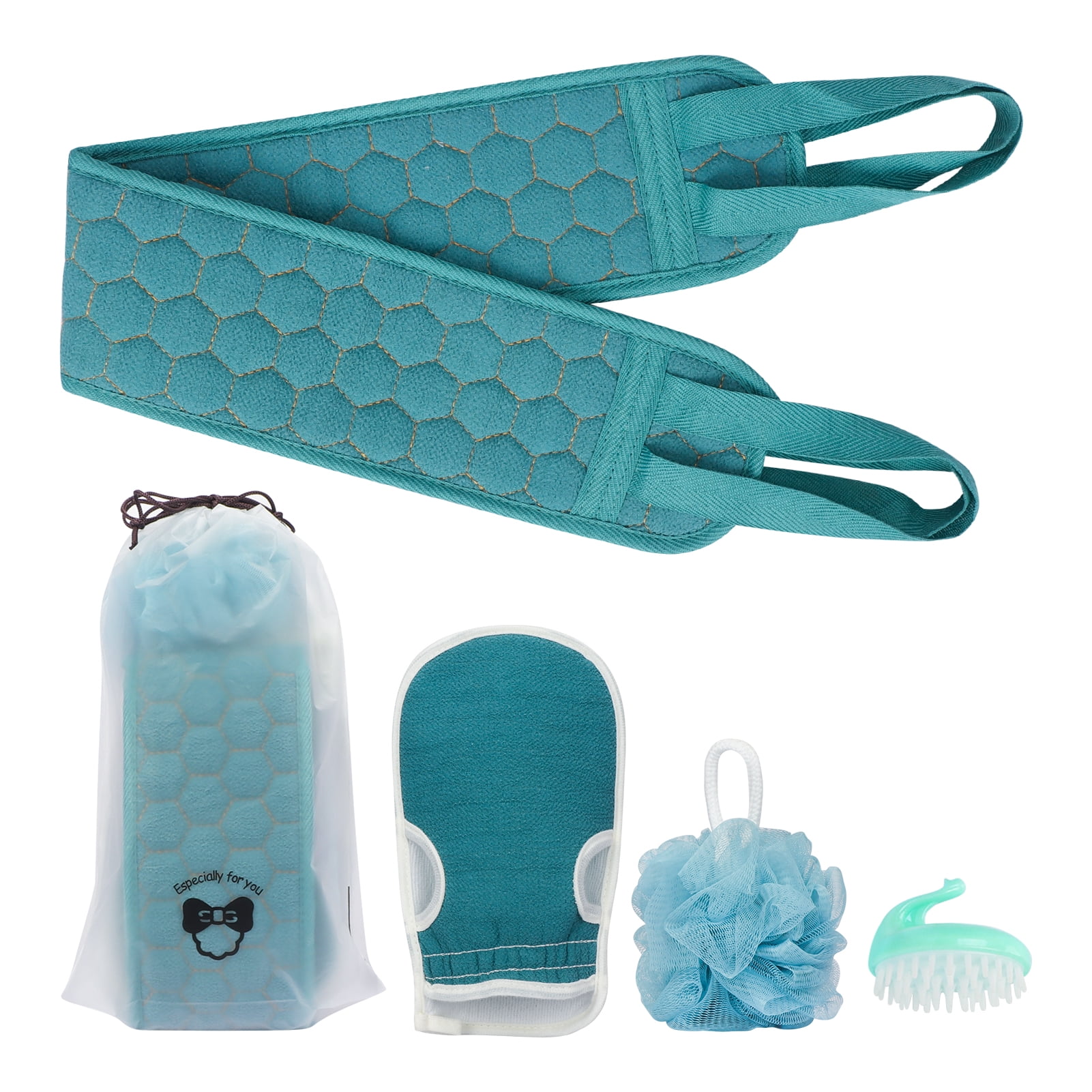 Homelove Exfoliating Back Scrubber for Shower,Bath Shower Scrubber Set