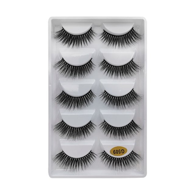 MEISHENJIE 3/5/10 pares de pestañas de visón 3D pestañas naturales pestañas postizas dramáticas Faux Cils maquillaje extensión de pestañas postizas maquiagem Tan Jianjun unisex
