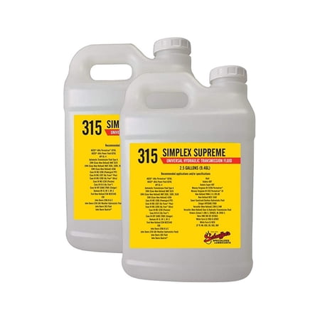 Schaeffer Oil Simplex Supreme Synthetic Transmission Fluids Automatic Transmission Fluids, 2.5 Gallon 2 Pack