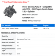 thumbnail image 2 of Power Steering Pump 1 - Compatible with 1998 - 2002 Toyota Corolla Sedan 1.8L 4-Cylinder 1999 2000 2001, 2 of 2