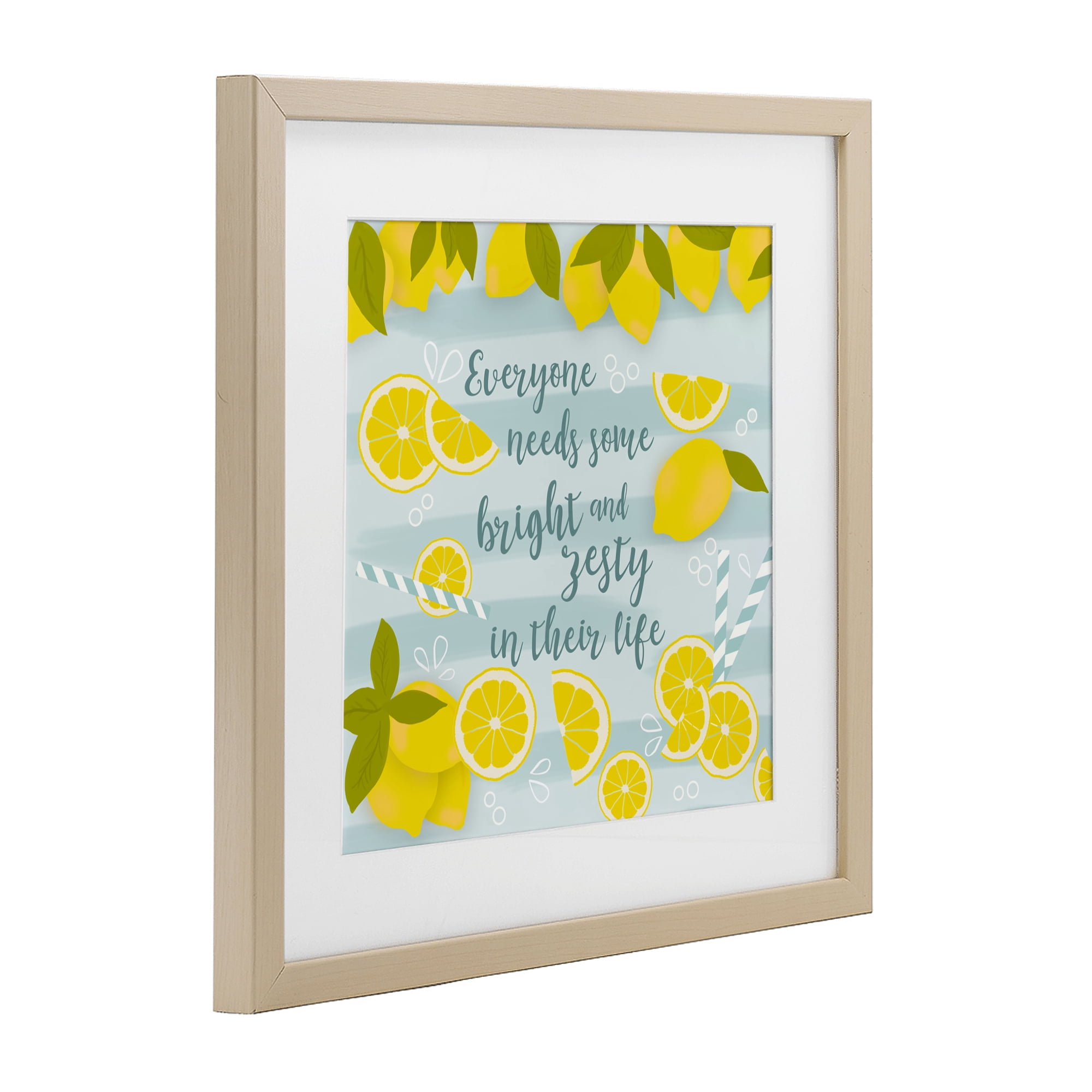 Stupell Industries Everyone Needs Bright & Zesty Birch Framed Print Under Glass, design by Anna Quach