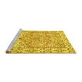 thumbnail image 2 of Ahgly Company Machine Washable Indoor Round Persian Yellow Traditional Area Rugs, 6' Round, 2 of 4