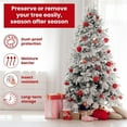 thumbnail image 3 of Tutuviw Christmas Tree Storage Bag,Clear Waterproof Xmas Trees Upright Cover Extra Large Plastic Bags Container to Cover Xmas Trees up to 9-Ft Tall, Disposable, Bio-Friendly(Clear Bag), 3 of 7