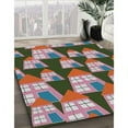 thumbnail image 2 of Ahgly Company Indoor Square Patterned Dark Gray Novelty Area Rugs, 4' Square, 2 of 6