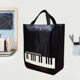 thumbnail image 2 of Piano Keys Handbag Oxford Shoulder Bag Reusable Tote Bag Piano Keys Grocery Bag For College Shopping Outdoor, 2 of 7