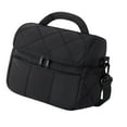 thumbnail image 1 of Bolsa térmica para almuerzo, bolso de mano con cremallera, bolsa térmica para llevar alimentos, para almuerzo, para oficina, viajes, playa, senderismo Negro, 1 of 8