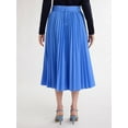 thumbnail image 2 of Free Assembly Women's and Women's Plus Sunburst Pleat Maxi Skirt, Sizes XS-4X, 2 of 5