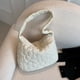 thumbnail image 5 of Bolso de mano de plumón para mujer Bolso de compras holgado informal de gran capacidad (blanco), 5 of 9