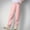 Pink, variant on Juslio Girls Pants Solid Casual Loose Comfortable Work Ankle Tied With Pockets Sports Beige