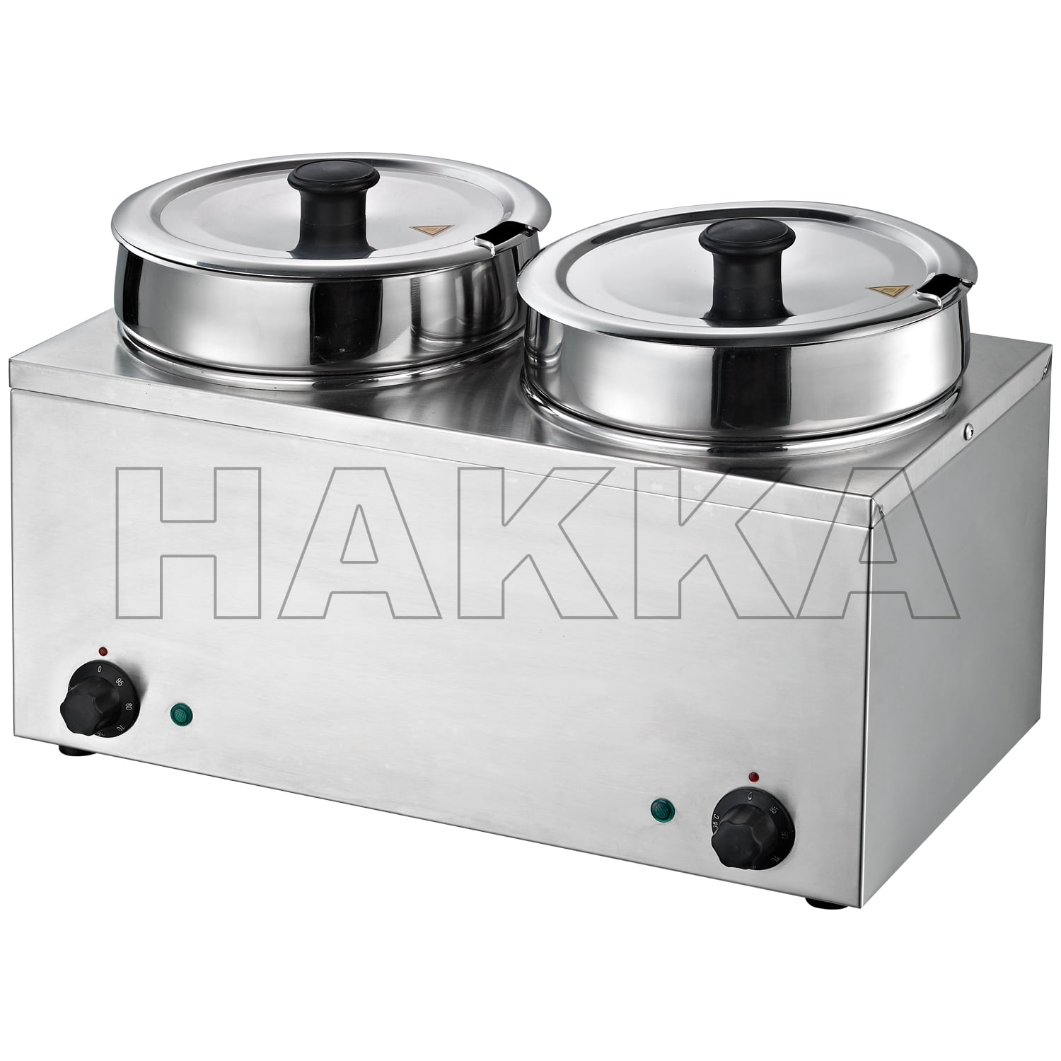 Hakka Commercial Countertop Food Warmer/ Buffet soup pot (3.5Lx2