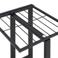 thumbnail image 5 of vidaXL 17.3"x9.1"x39.4" 4-Tier Black Iron Plant Stand with Wheels, 5 of 30