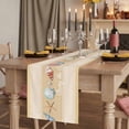 thumbnail image 2 of Table Runners 70 Inches Long Dress Scarves, Yellow Summer Coastal Farmhouse Coffee/Dining/Kitchen Table Decor, Holiday Table Runner, Modern Ocean Waves Starfish Shell 13x70 Inch, 2 of 9