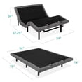 thumbnail image 7 of Best Choice Products Full Size Adjustable Bed Base for Stress Management with Massage, Remote Control, USB Ports, 7 of 7