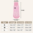 thumbnail image 2 of Unique Bargains 4 Pcs Non-Slip Dog Socks with Adjustable Tapes Pink S, 2 of 7