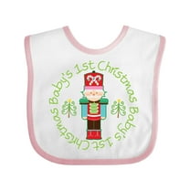 Inktastic Nutcracker First Christmas Babys 1st Boys or Girls Baby Bib