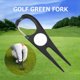 thumbnail image 3 of Devoto al golf Golf Divot Pitch Reparación Limpiador Herramientas Pitchfork Putting Green Fork Training Aids FLhrweasw Nuevo, 3 of 7