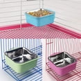 thumbnail image 3 of kathson 3PCS Crate Dog Bowl Hanging Cage Food Bowl Stainless Steel Removable Pet Food Spoon Water Feeder Bowls Coop Cup for Puppy Cat Bird Rabbit, 3 of 8