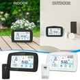 thumbnail image 3 of Nilvkv Backlit Screen Button Wireless Indoor and Outdoor Temperature and Humidity Meter Digital Display Electronic Gas Wall Clock, 3 of 6