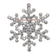 thumbnail image 4 of Broche Mode Épingle Cristal Strass Grand Flocon de Neige Thème Hiver, 4 of 5