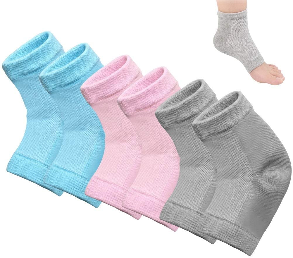 Chainplus Moisturizing Socks Lotion Gel for Dry Cracked Heels 3 Pairs