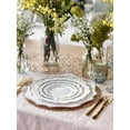 thumbnail image 6 of " OCCASIONS " 10 Pieces Round 13.25'' Round, Party Decoration Disposable Charger Plates (Scalloped Imperial White & Gold), 6 of 6