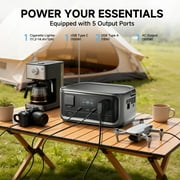 ALLPOWERS VOLIX P300 256Wh Portable Power Station, 300W AC Output, 100W USB-C, LiFePO4 Battery Solar Generator for Camping, RV, Travel, Home Backup & Emergency Use