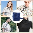thumbnail image 5 of 13.5 Yard Satin Bias Tape 0.4inch Wide Double Fold Satin Binding Bias Ribbon for Cheongsam Decoration Clothing Seaming Piping Dark Blue, 5 of 8