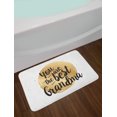 thumbnail image 2 of Grandma Bath Mat, Doodle Style Circular Motif Dots Background and Hand Lettering Quote, Non-Slip Plush Mat Bathroom Kitchen Laundry Room Decor, 29.5 X 17.5 Inches, Beige Charcoal Grey White, Ambesonne, 2 of 2