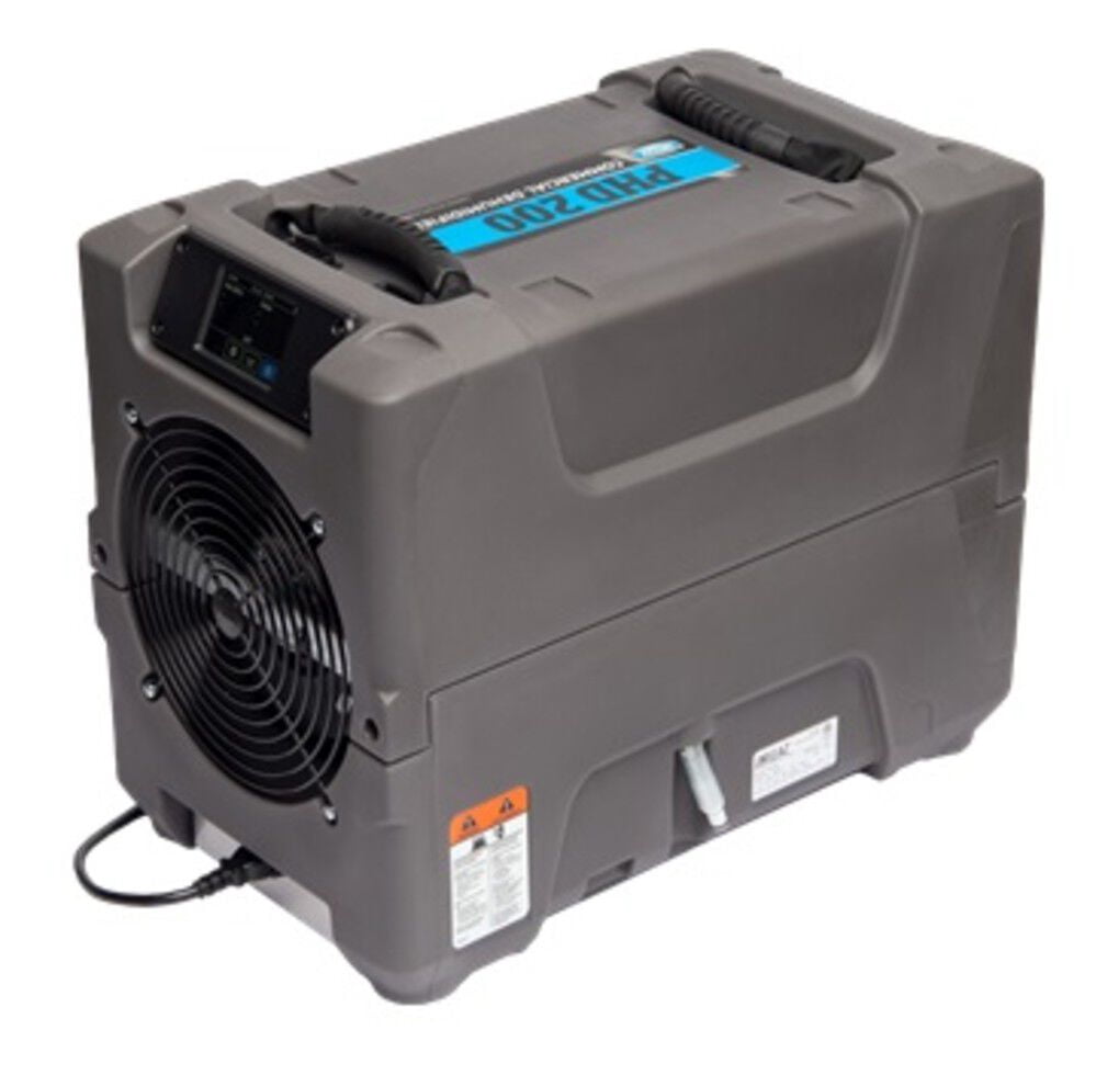 Dri-Eaz F515 PHD 200 Compact Dehumidifier, 12.5"W, Gray, 74 Pints