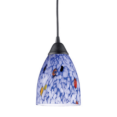 

Pendants 1 Light With Dark Rust Finish Starburst Blue Glass Medium Base 5 inch 75 Watts - World of Lamp