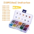 thumbnail image 3 of 120Pcs/Kit Car Fuse Assortment Universal Automobile Fuses Assortment Set RVs Motorcycle Fuses Spare Modification Mixed Parts Accessories, 3 of 7