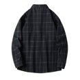 thumbnail image 3 of Busydd Mens Shirts Plus Size M-5XL Fashion Plaid Cotton Long Sleeve Shirt Turndown Collar Button Up Shirt Comfy Oversized Casual Shirts, 3 of 8