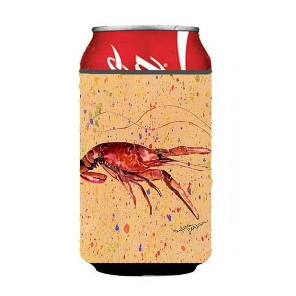 Crawfish On Coral Can Or Bottle  Hugger