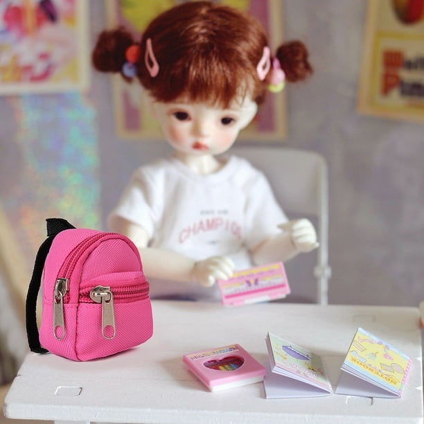 Mini sac d'école de poupée mignon, nouvelle mode, Mini sac à dos