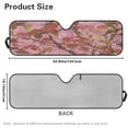 thumbnail image 7 of Uorisanigo Windshield Sunshade Sun Shade Heat Shield Pink Camo Hunting Sun Visor Mat Compatible with Rubicon Sahara TJ JK JKU 2 & 4 Door Front Window Sunshade Keep Cooler, 7 of 7