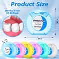 thumbnail image 4 of 96-pack mini dental floss, bulk mint flavored dental floss, designed for the homeless, 54.6 size plaque remover, anti-tear adult teeth cleaning, travel wedding bride bath donation gift (6 colors), 4 of 4