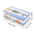 thumbnail image 2 of WORGEOUS Nautical Tissue Box Holder Synthetic Material Multi 1Pack Tissue Storage Simple Style, 2 of 8