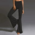 thumbnail image 2 of Rovga Womens Workout Bottoms Leggings Female High Waist Wide Leg Palazzo Bell Bottom Yoga Pants Flare Pants Trousers, 2 of 8