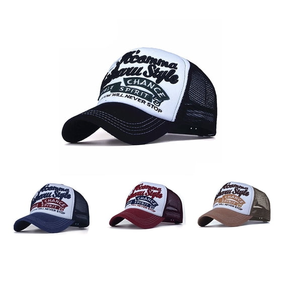 Only Moment C Mesh Back Hat Baseball Cap Golf Dad Hat Acrylic Men Women Washed Distressed Twill Cotton Baseball Cap Vintage Adjustable Dad Hat One Size